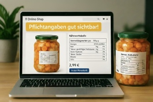 Die Pflichtinformationen bei Lebensmitteln müssen gut sichtbar sein!