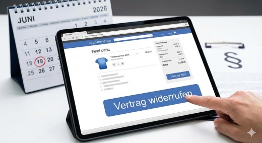 Der Widerrufsbutton kommt im Juni - H&auml;ndler ben&ouml;tigen neue Rechtstexte