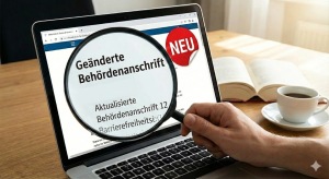 Aktualisierung der Barrierefreiheitserkl&auml;rung: Ge&auml;nderte Beh&ouml;rdenanschrift