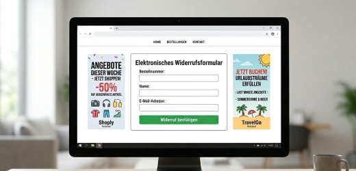 Widerrufs- und K&uuml;ndigungsbutton: Werbung auf Formularseite zul&auml;ssig?