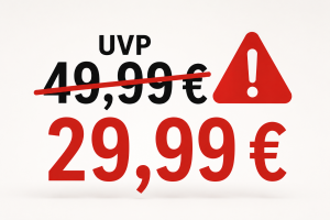 Falsche UVP = echte Abmahngefahr, wenn Preisvorteil zu hoch angegeben!