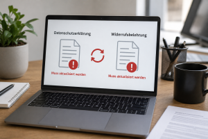 Widerrufsbutton: Informationen zur Aktualisierung der Rechtstexte