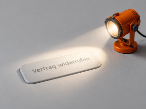 Widerrufsbutton existiert, ist aber zu unauff&auml;llig? Abmahnung!