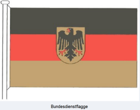 Achtung beim Verkauf von Fanartikeln: Die Verwendung des Bundeswappens, Bundesadlers oder der Dienstflagge des Bundes auf Fanartikeln ist nicht gestattet