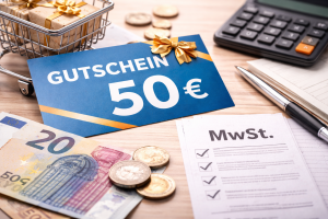 Wie sind Wertgutscheine im Online-Shop korrekt zu besteuern?