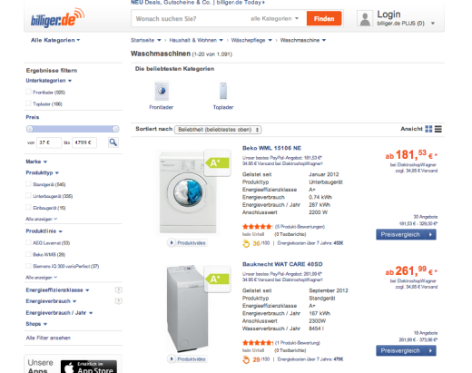 Die Reichweite der Pflicht zur Energieeffizienzangabe im Internet