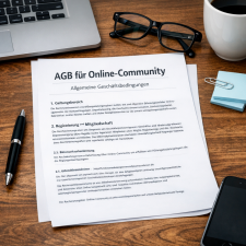AGB f&uuml;r Online-Community: rechtliche Empfehlungen f&uuml;r Betreiber