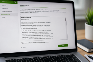 Widerrufsbelehrung in Scrollkasten unter Umst&auml;nden wettbewerbswidrig
