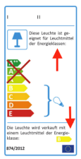 Mehrsprachige Energieetiketten für Leuchten zulässig?