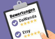Ganz einfach: Bewertungen von Dawanda und Etsy in einen Onlineshop integrieren