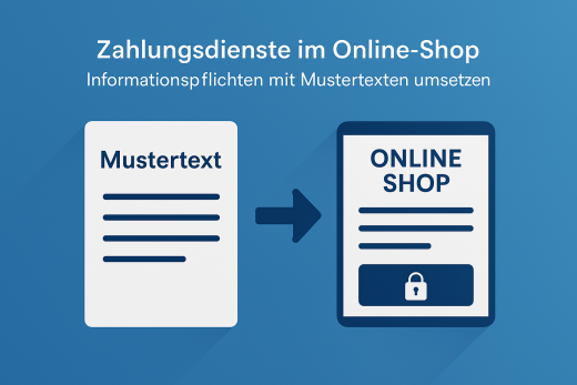 Zahlungsdienstleister: Die Mustervorlagen, die H&auml;ndler UNBEDINGT brauchen