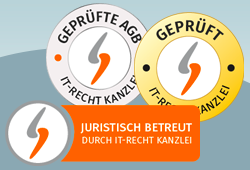 Überarbeitete Prüfzeichen/Logos für Mandanten der IT-Recht Kanzlei