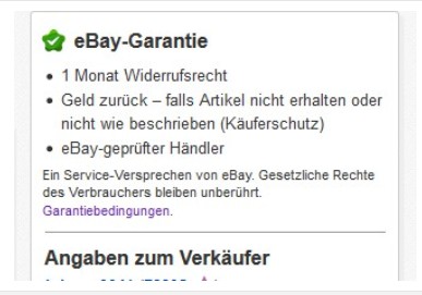 Abmahnproblematik bei der „eBay Garantie“ wurde entschärft