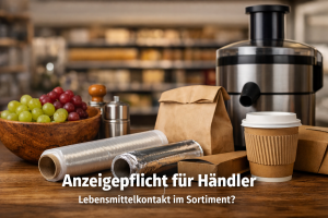 Anzeige erforderlich? So pr&uuml;fen H&auml;ndler ihr Sortiment bei Lebensmittelbedarfsgegenst&auml;nden